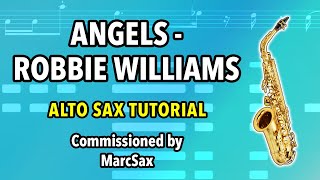 How to play Angels on Alto Sax  Saxplained Plus [upl. by Boony440]