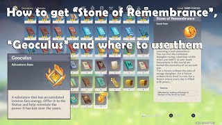 Stone of Remembrance Guide  Genshin Impact [upl. by Giddings]