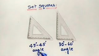 How to Use Set Squares for Marking AnglesEngineering Drawing Velocity Diagrams [upl. by Ahsiekit]