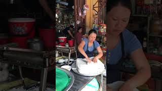 How Vietnamese Pho Noodle are made streetfood cookingclass cookly vietnamtravel hoian [upl. by Tildi]