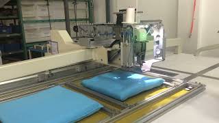 Richpeace Automatic Cushion Bartacking Sewing Machine [upl. by Ahcsropal]