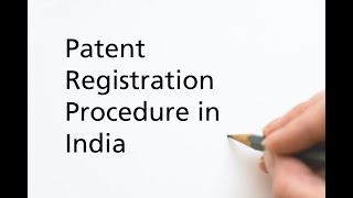 Patent registration procedure in India [upl. by Curtis317]