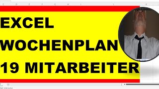 Excel Wochendienstplan kostenlos dienstplan maschine [upl. by Thorne959]