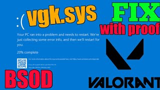 vgksys Blue Screen Fix Valorant  Anticheat BSOD Fix  In LGA 775 [upl. by Cappella771]