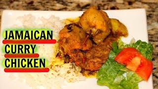 JAMAICAN CURRY CHICKEN RECIPE  The Jamaican Mother [upl. by Matilde]