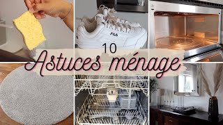 10 ASTUCES MÉNAGE À SAVOIR ⎪CLEANING HACKS [upl. by Coffee]