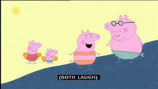 Peppa Pig Series 1  At The Beach with subtitles [upl. by Fidele]