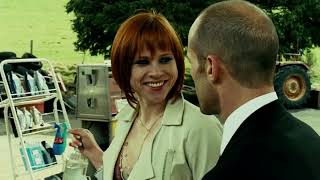 Jason Statham evades the chase  Transporter 3 2008  Gas station scene [upl. by Ahsienet679]