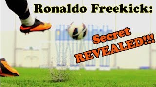 CRISTIANO RONALDO  Knuckle Ball Free Kick Tutorial  The F2 [upl. by Aeneus413]