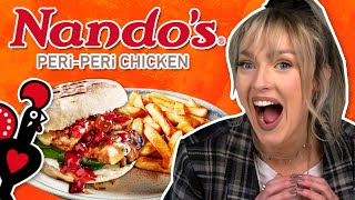 Irish People Try Nandos PERiPERi Chicken [upl. by Eardna344]