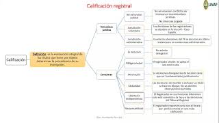 Calificación registral en los Registros Públicos  Sunarp [upl. by Meris]