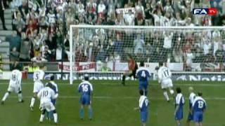 David Beckhams INCREDIBLE Free Kick  England v Greece 2001 [upl. by Anavlis]