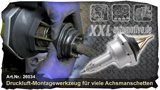 Druckluftwerkzeug zur Montage von Achsmanschetten Achsmaschette Werkzeug wechseln PSA Peugeot Fiat [upl. by Harmonia]