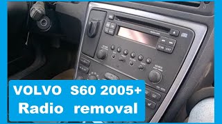 Volvo S60 XC70 Radio removal HU650 850 20052009 [upl. by Ardnuek100]