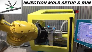 Injection molding setup and run [upl. by Watts]