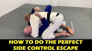 How To Do The Perfect BJJ Side Control Escape by John Danaher [upl. by Bostow]