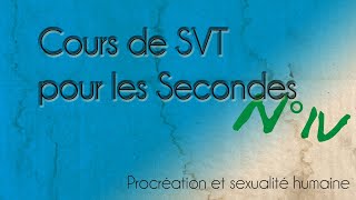 Cours SVT Secondes n°4 Procréation et sexualité humaine [upl. by Eniluqaj]