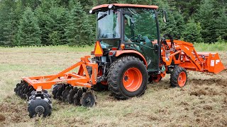 Using our Land Pride DH1572 Notched Disks to Make Our Food Plots [upl. by Denni578]