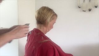 A creative graduated bob haircut with disconnection [upl. by Hevak433]