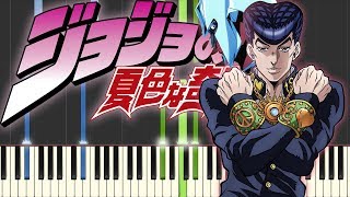 Josukes theme using only piano [upl. by Nemhauser896]