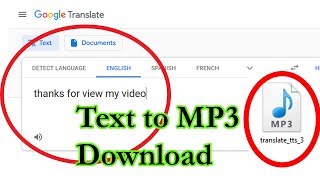 How to download google translate voice in mp3 [upl. by Winchell137]