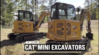 Overview of the Cat® Next Generation 304 and 305 CR Mini Excavators [upl. by Nosbig]