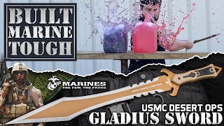 Embody the Fighting Spirit of the Marines  USMC Desert Ops Gladius Sword [upl. by Llenyl]