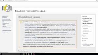 MediaWiki installieren und einrichten [upl. by Qahsi]