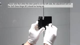 OVE NIKO SOFT CLOSE Shower Installation Tips  How to install the hinges properly [upl. by Airotnahs]