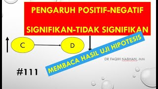 MAKNA PENGARUH POSITIF DAN NEGATIF DALAM PENELITIAN [upl. by Cornell]