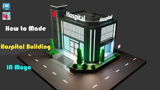 Autodesk Maya Tutorial  How to Model a Low poly Hospital Building [upl. by Bastien87]