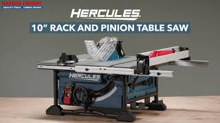 Hercules Compact Jobsite Table Saw Set Up  Harbor Freight [upl. by Jolyn]