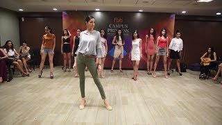 fbb Campus Princess 2017 Ramp Walk session with Alesia Raut [upl. by Atiuqa]