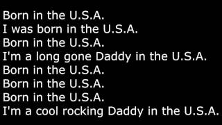 Born in the USA lyrics [upl. by Cedell]