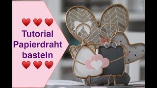 ♥️ Tutorial Papierdraht Action Modelliermasse basteln Explosionsbox Anleitung [upl. by Anaeed]