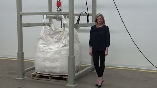 Bulk Bag Super Sack Unloading System Demonstration [upl. by Adnoloy]