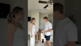 My Husband Reacts to My Baby Bump Deflating [upl. by Nidraj26]