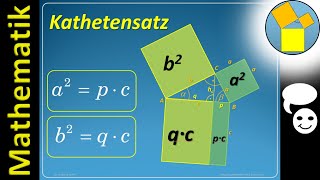 Kathetensatz des Euklid  Beweis  Rueff Ton [upl. by Aleekahs]