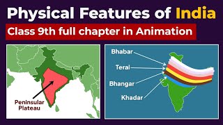 Physical Features of India Class 9 full Chapter in Animation  Class 9 Geography Chapter 2  CBSE [upl. by Imoen]