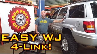 EASY  WJ Rear 4 Link from Iron Rock Off Road [upl. by Inerney540]