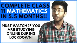 How to complete class 11th Maths in 55 months🔥 Chapter wise strategy [upl. by Nolrak]