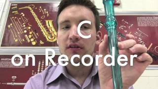 How to play C on the Recorder [upl. by Mehta]