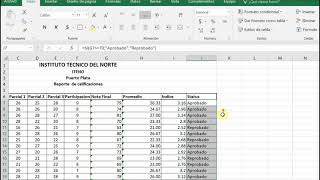 Reporte de Calificaciones en Excel [upl. by Liza]