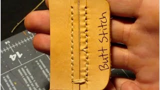 7 Different Ways to Stitch Leather by Hand [upl. by Lempres]