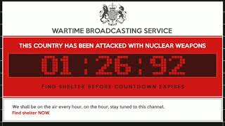 nuke  UK Nuclear Attack Warning [upl. by Einafets]