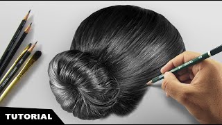 How to draw LONG HAIR  Tutorial for Beginners  DrawlikeaSir [upl. by Simaj365]