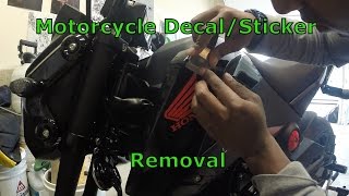 How to Remove Stickers and Decals Honda Grom  FAST and EASY [upl. by Ilrahs840]