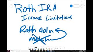 Roth IRA Income Limitations [upl. by Strohl448]