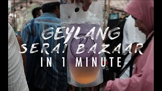 Geylang Serai Bazaar in 1 Minute [upl. by Vannie]