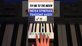 Fly me to they moon  piano tutorial pianolessons easypiano tutorial [upl. by Lucio]